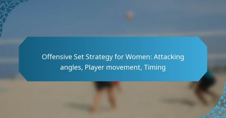 Offensive Set Strategy for Women: Attacking angles, Player movement, Timing